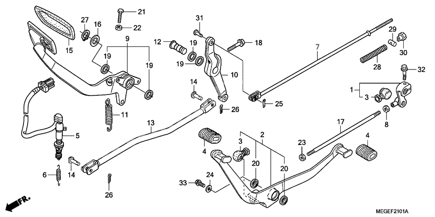 Brake pedal assy              

                  KO