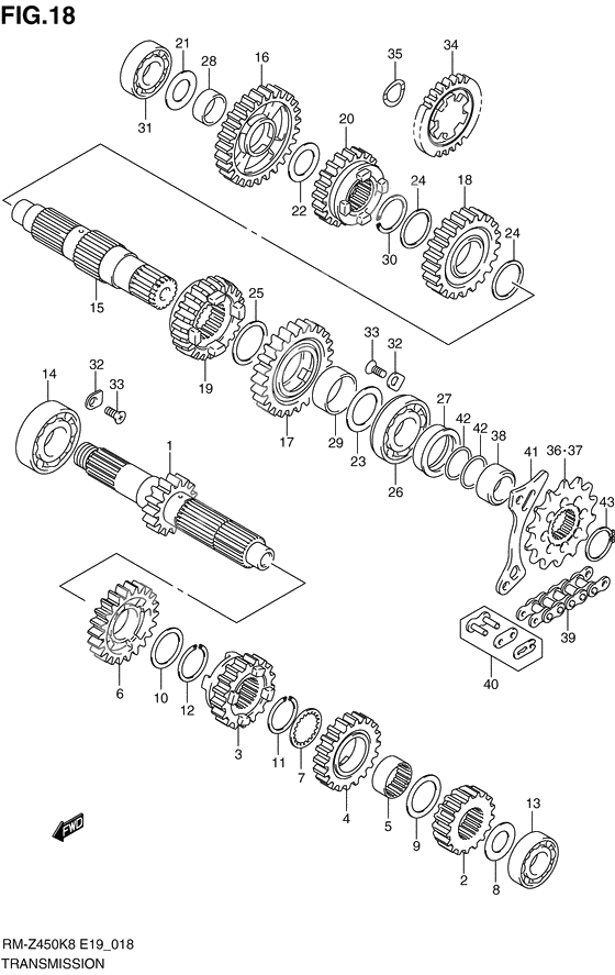 Transmission              

                  Rm-z450k8/k9/l0