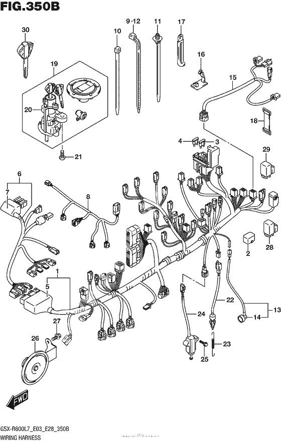 Wiring Harness (Gsx-R600L7 E28)