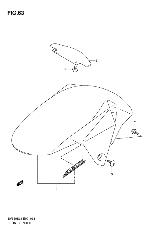 Front fender              

                  Sv650sal1 e24