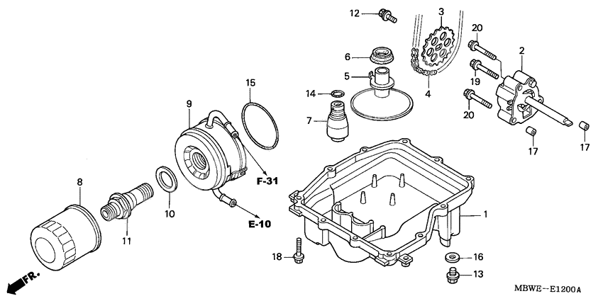 Oil pan/oil pump