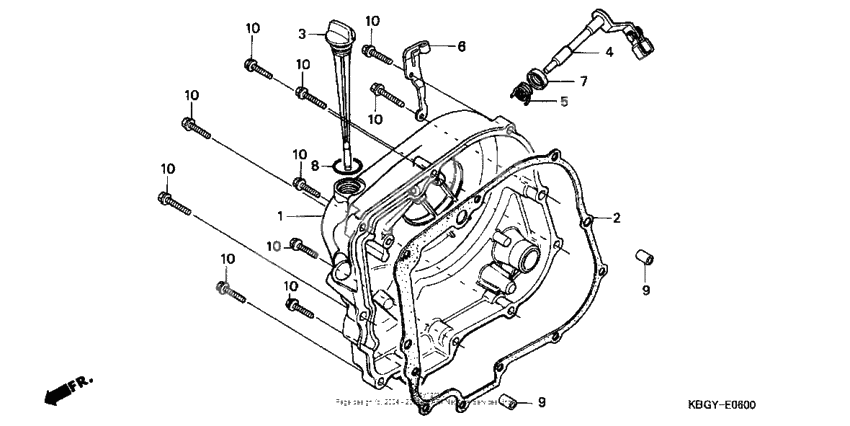 Right crankcase cover