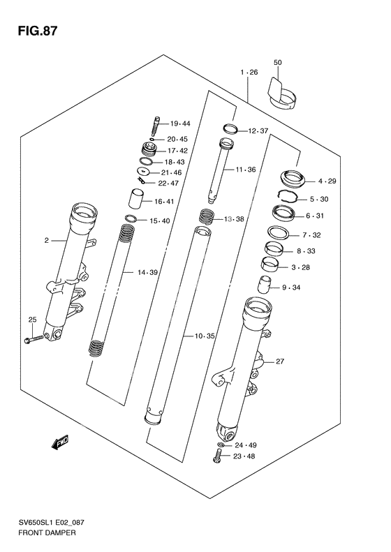 Front damper              

                  Sv650sal1 e24