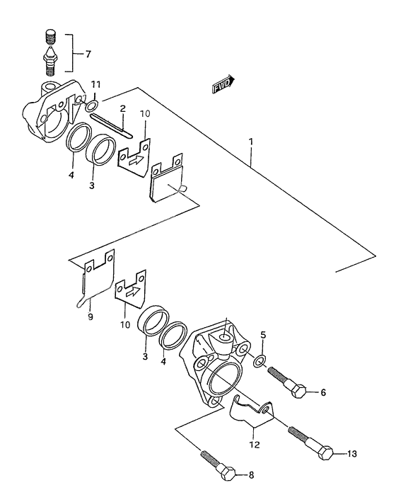 Front caliper