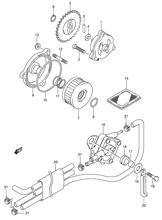 Oil pump/fuel pump