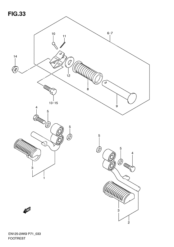 Footrest              

                  En125hu/huz