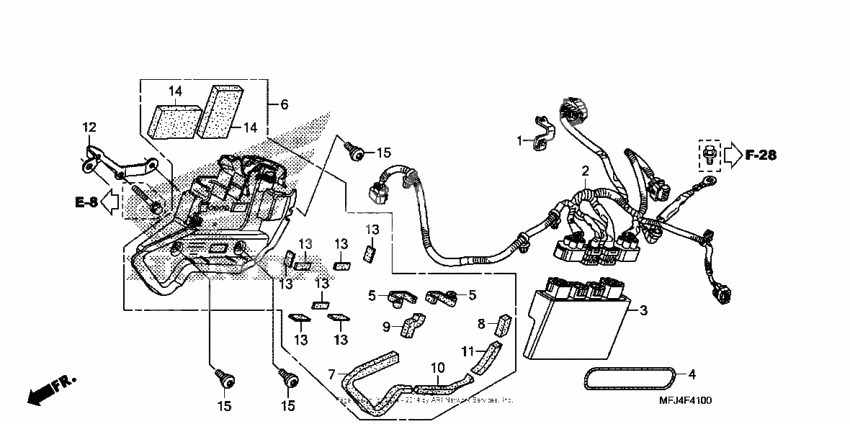 Abs control unit (cbr600ra)