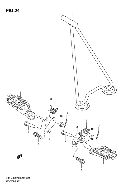 Footrest              

                  Rm-z450k8/k9/l0