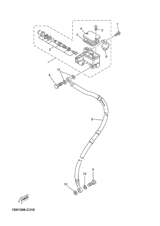 Front master cylinder