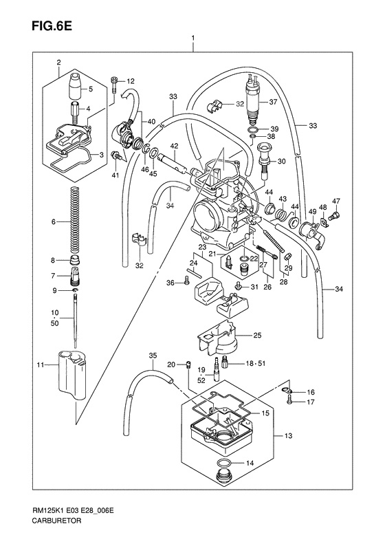 Carburetor assy              

                  Model k6