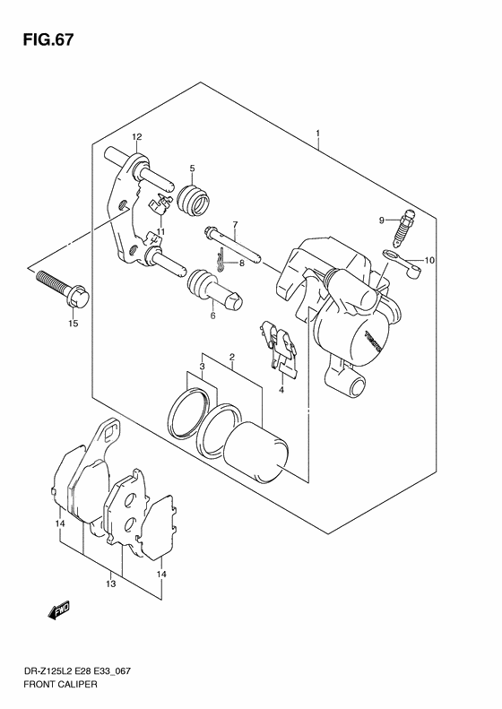 Front caliper              

                  Dr-z125ll2 e33