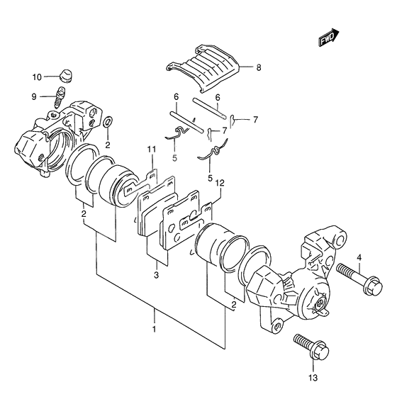 Rear caliper