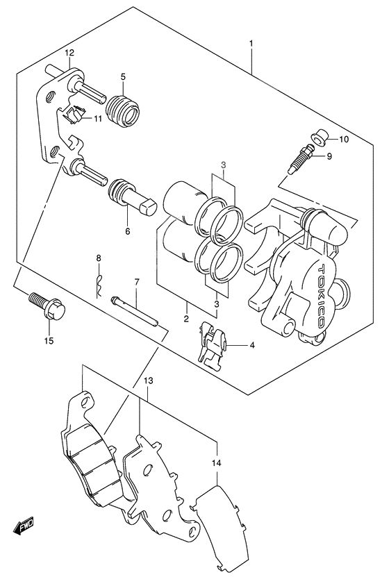 Front caliper              

                  Model k5/k6