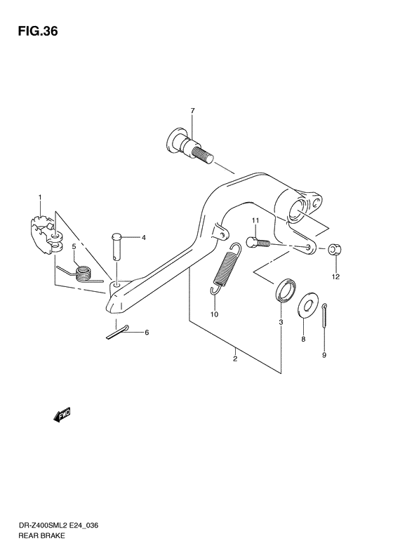 Front brake caliper