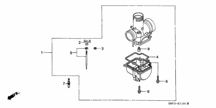 Carburetor optional parts kit