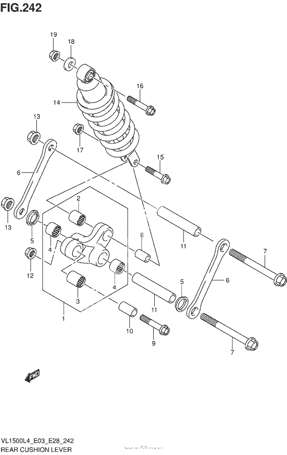 Рычаг прогрессии (Vl1500L4 E28)