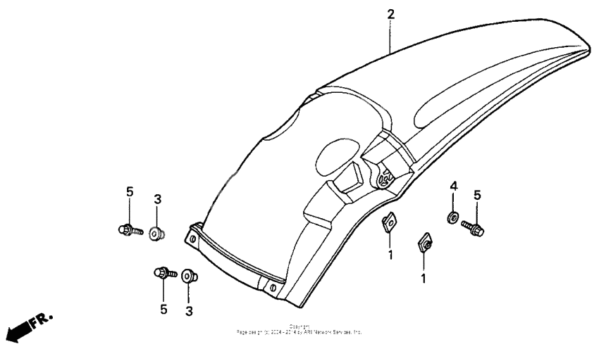 Rear fender