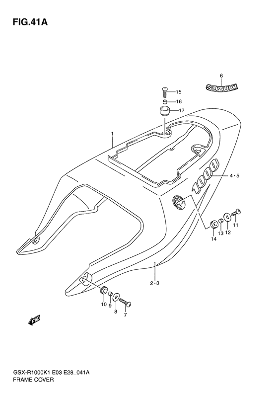 Frame cover              

                  Gsx-r1000k2