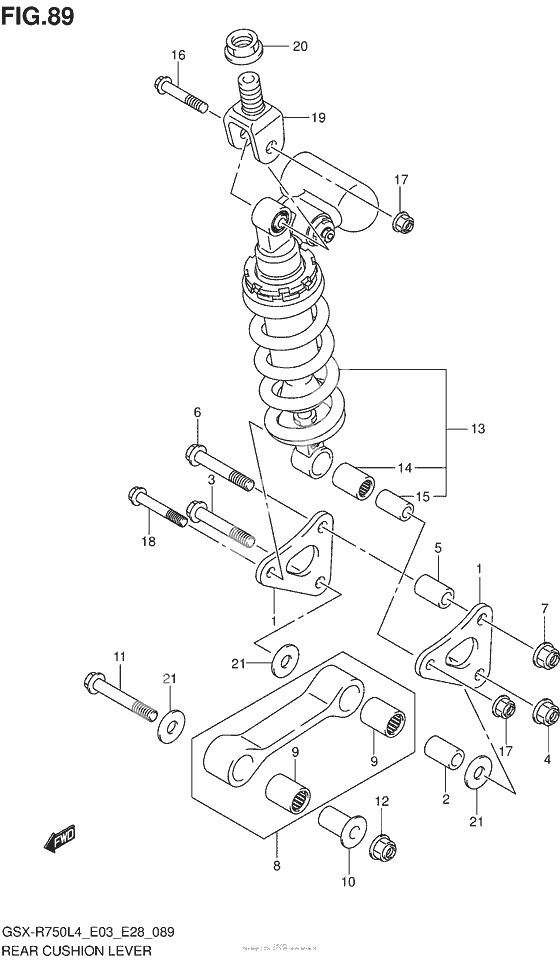 Рычаг прогрессии (Gsx-R750L4 E28)