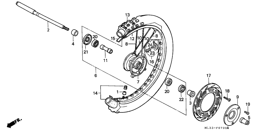 Transom + tube              

                  CR500RL/RM