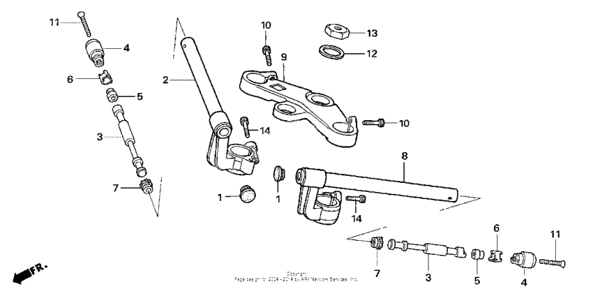Handlebar + top bridge