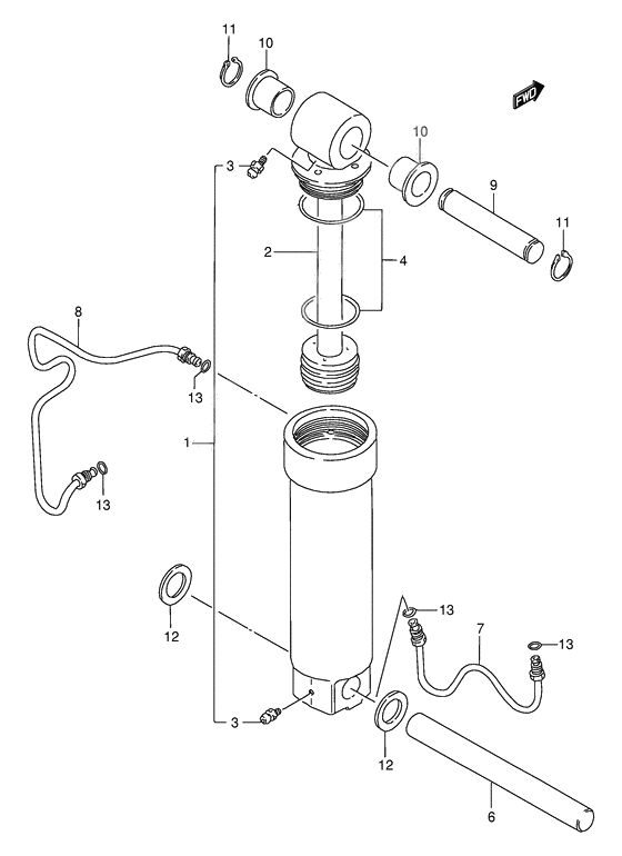 Tilt cylinder