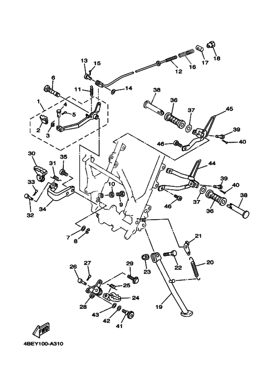 Support & repose pied