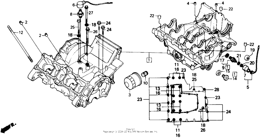 Crankcase set