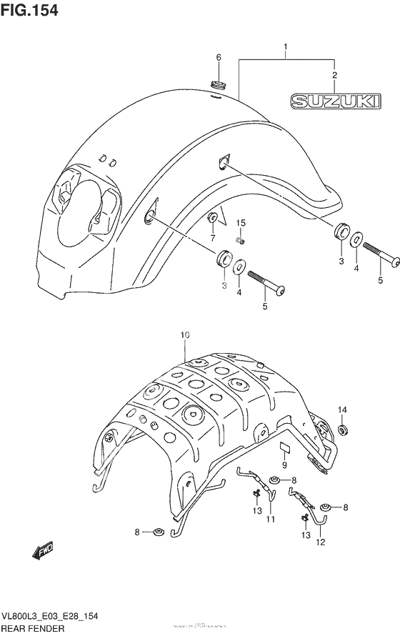 Rear Fender (Vl800L3 E28)