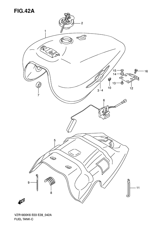 Tank fuel              

                  Vzr1800zk7/zk8/zk9