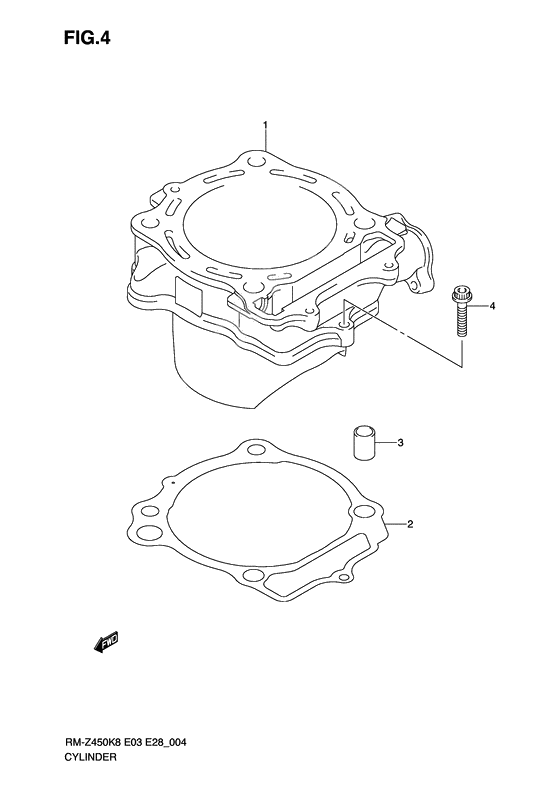 Cylinder              

                  Rm-z450k8/k9/l0