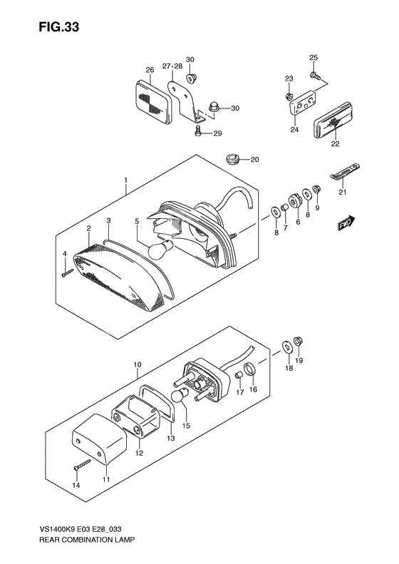 Rear combination lamp