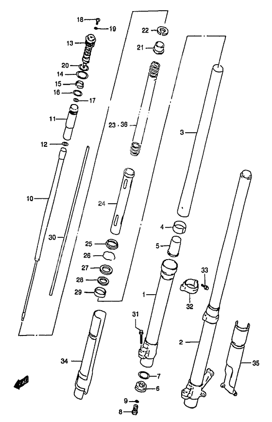 Front damper              

                  Model w