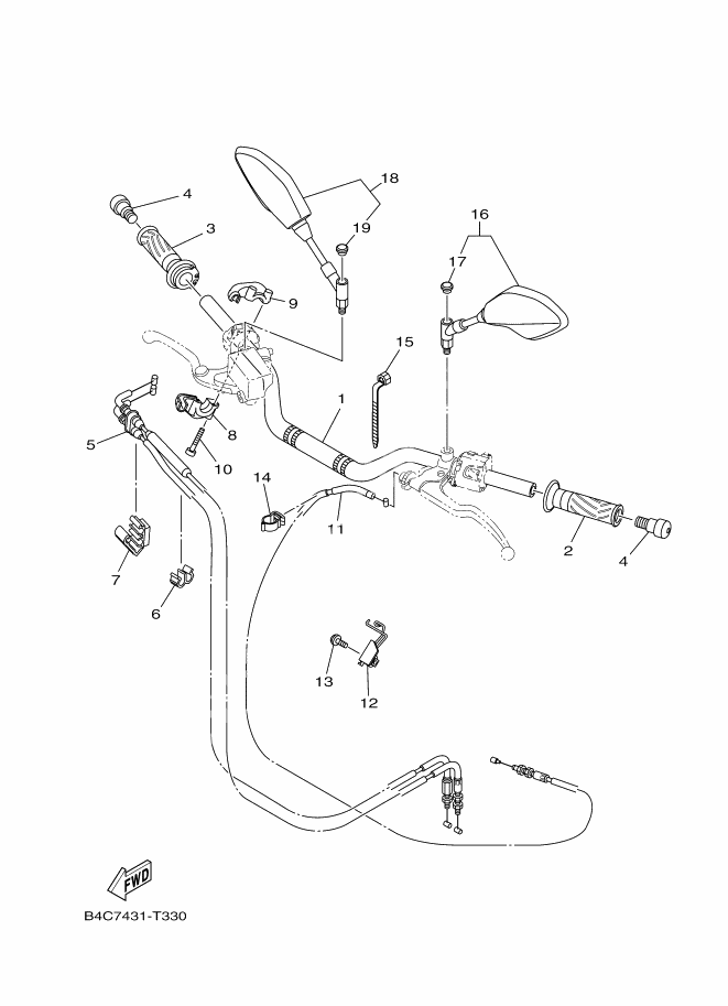 STEERING HANDLE & CABLE