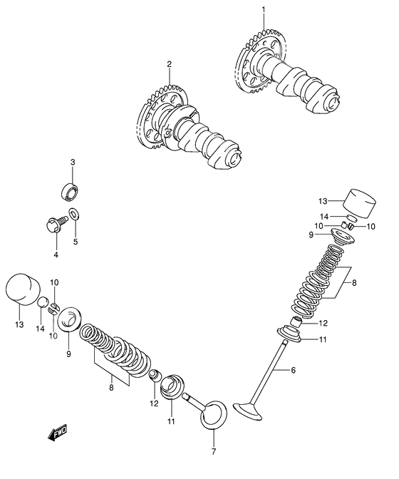 Camshaft/valve