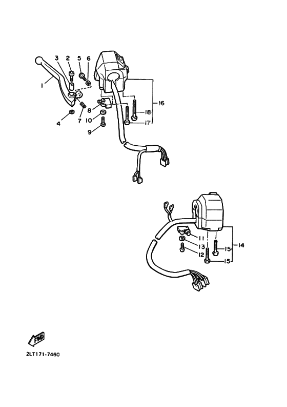 Interruptor manillar&palanc