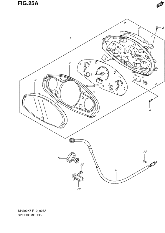 Speedometer              

                  Model k8/k9