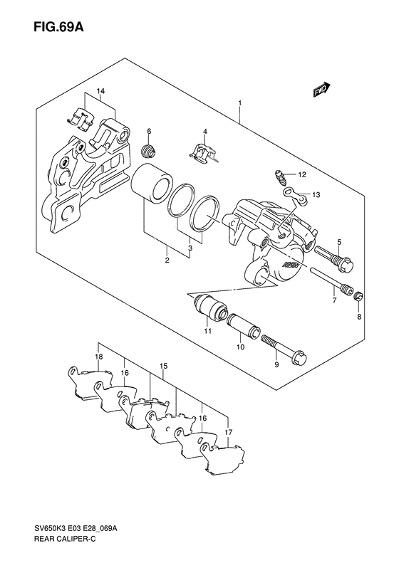 Rear caliper              

                  Sv650ak7/sak7