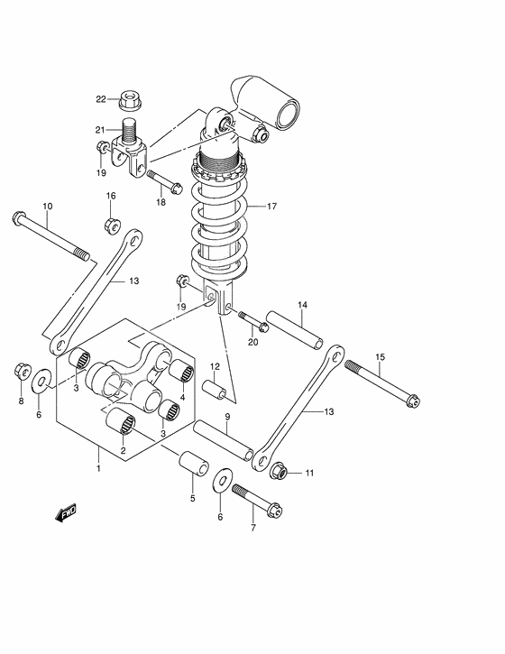 Rear cushion lever