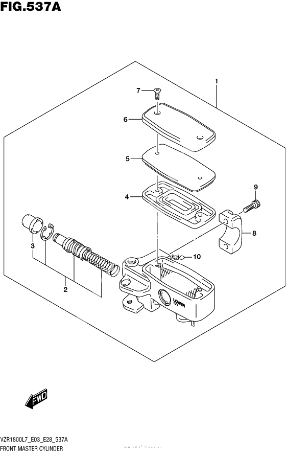 Передний тормозной цилиндр (Vzr1800L7 E28)