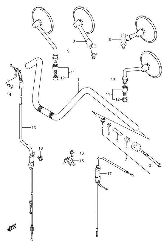 Handlebar              

                  Model y/k1/k2/k3