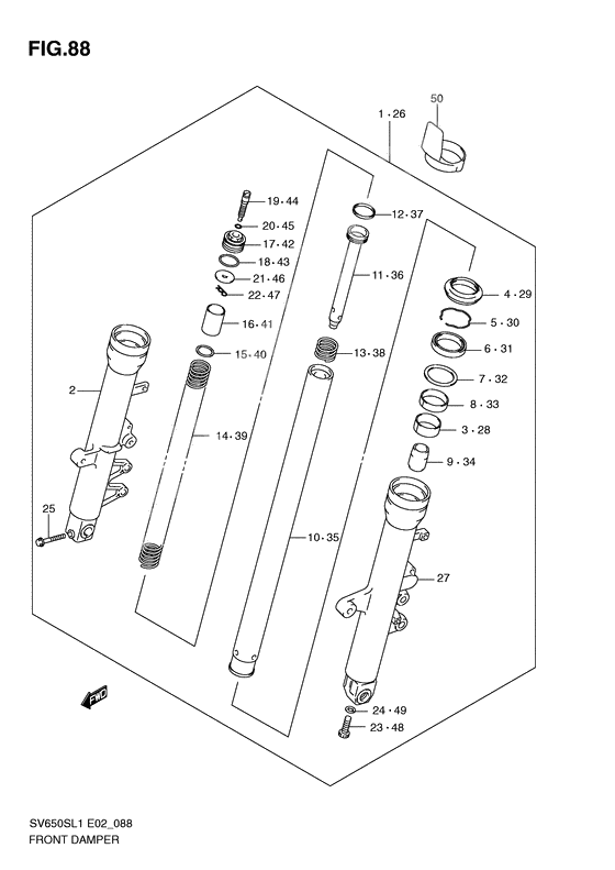 Front damper              

                  Sv650sul1 e24