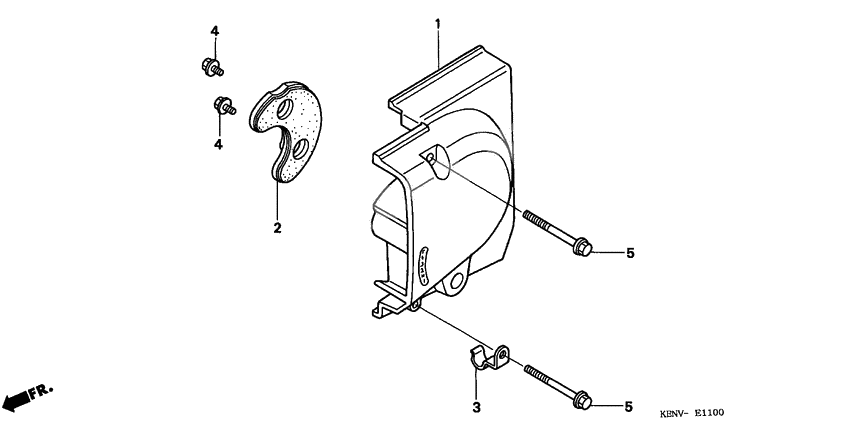 Left rear crankcase cover