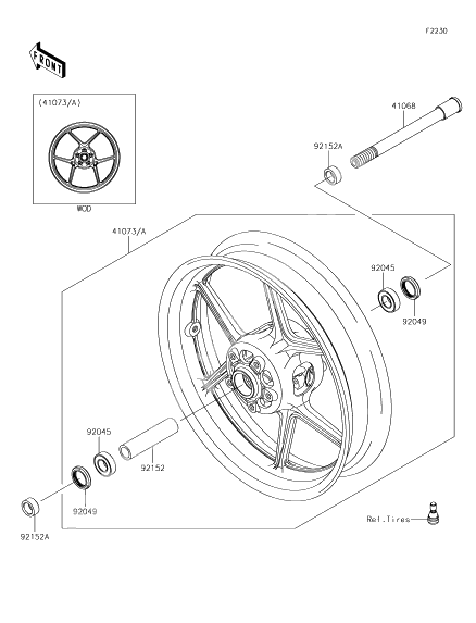 Front hub