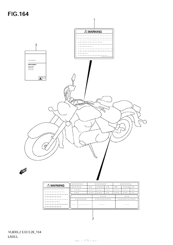 Информационные наклейки (Vl800 E28)