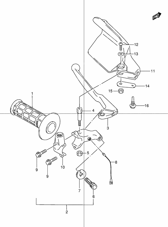 Lh handle lever