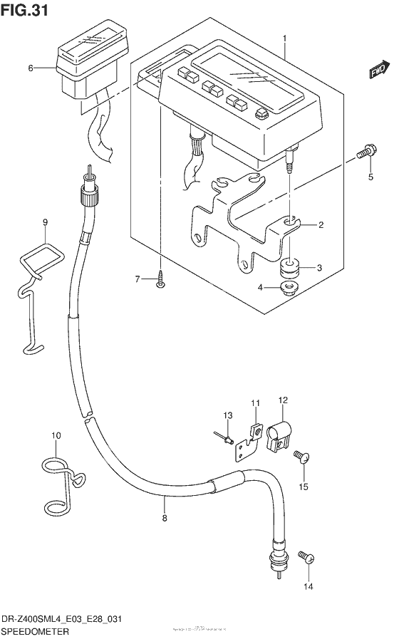 Speedometer (Dr-Z400Sml4 E33)