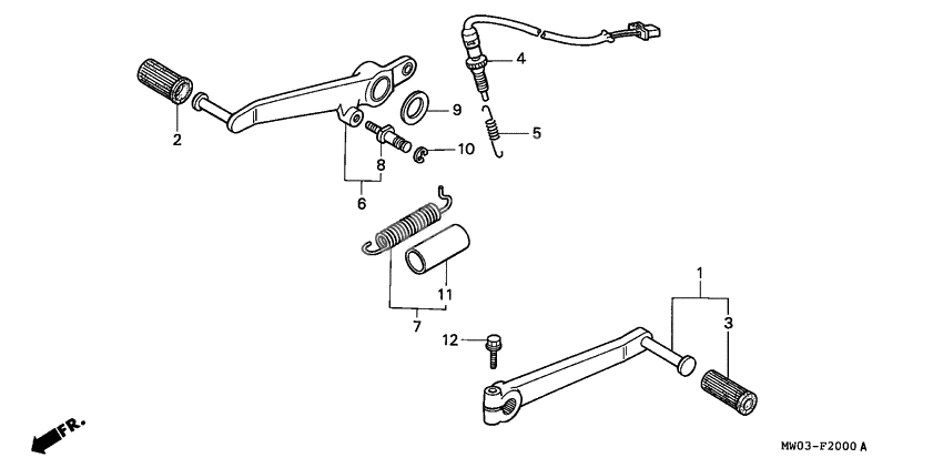 Brake pedal assy              

                  1