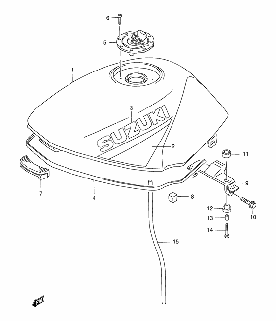 Tank fuel              

                  Model w/x