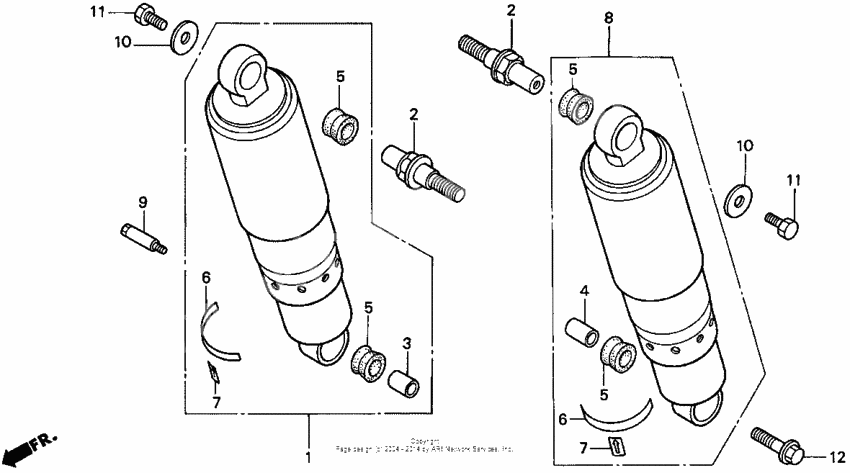 Rear shock absorber